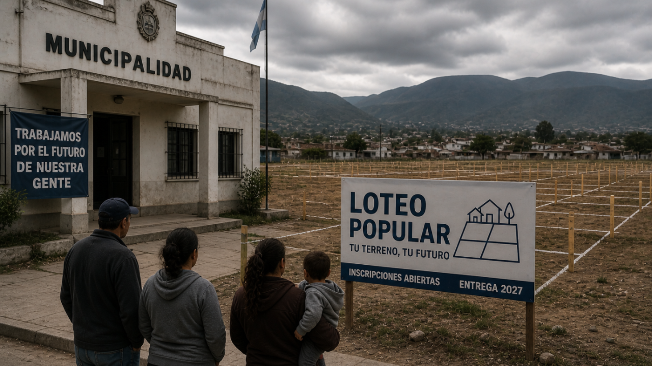 Sin casas y con menos recursos: Los municipios apuestan a loteos populares para 2027