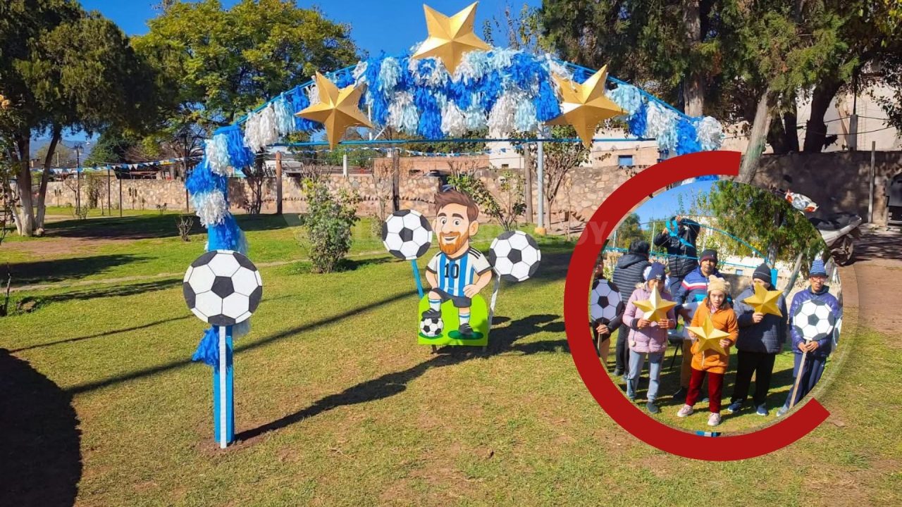 En Coronel Moldes podés tener la foto más mundialista de todas