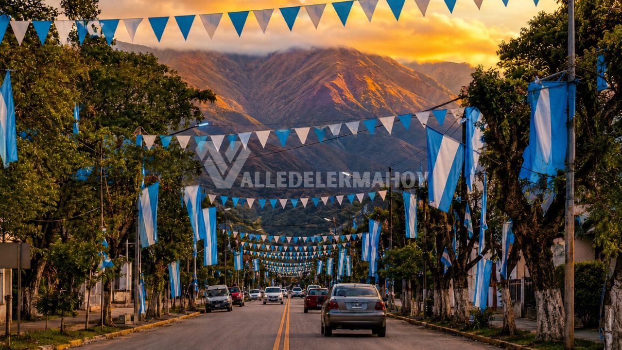 Campo Quijano busca teñirse de celeste y blanco con un concurso de fachadas patrias