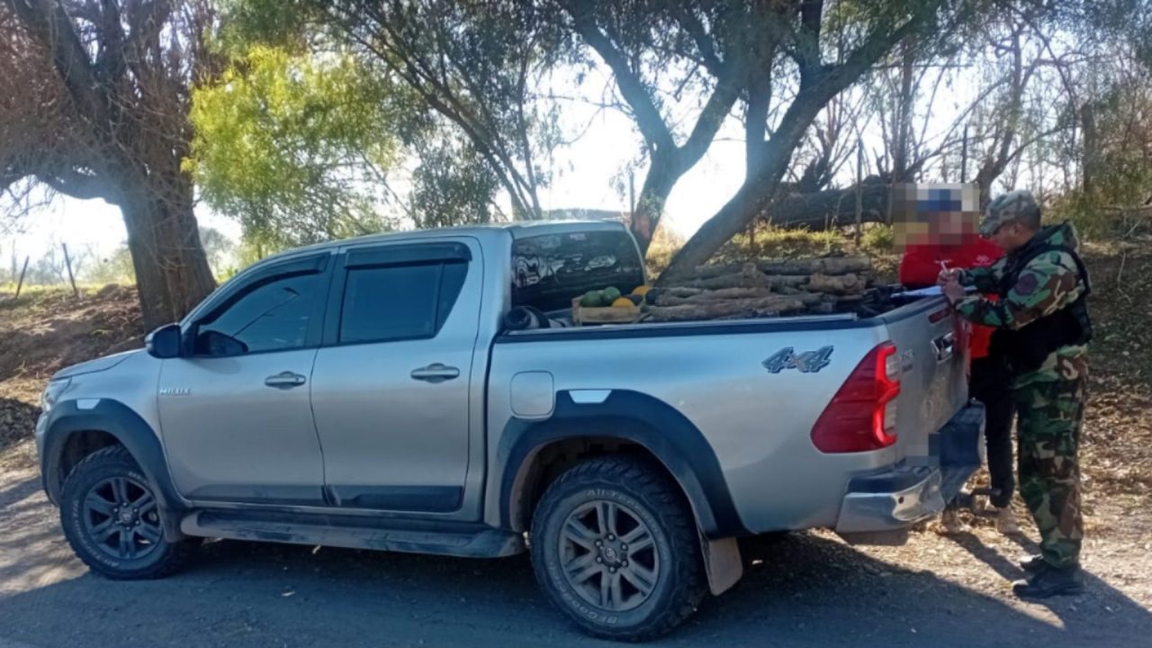 Infraccionaron a un hombre por transportar ilegalmente producto forestal en La Merced