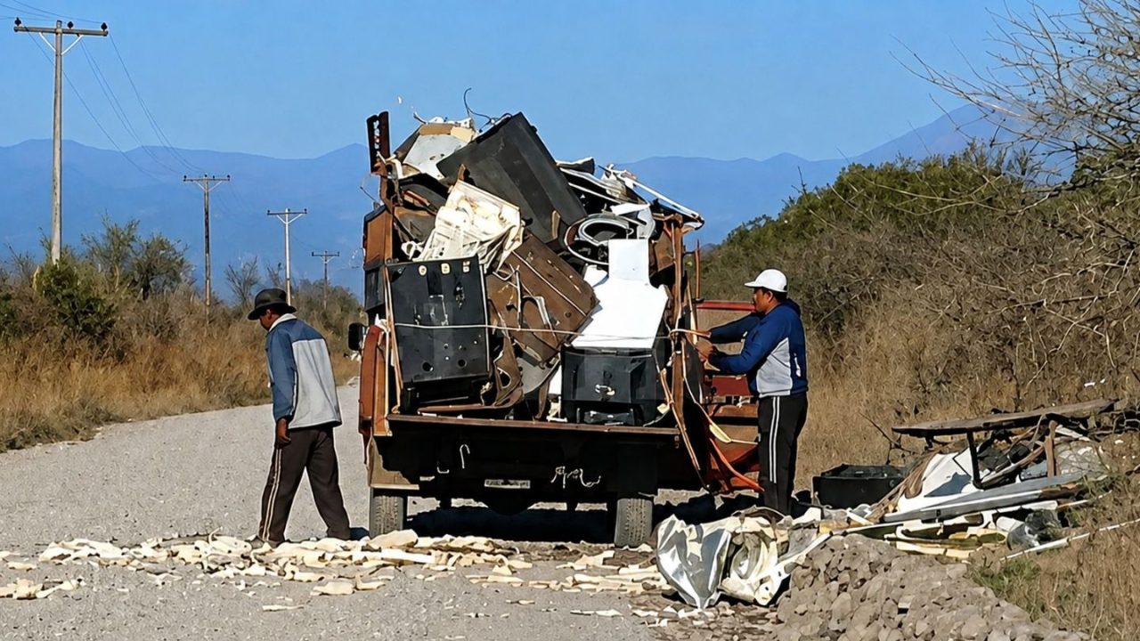 “No vengan a ensuciar mi pueblo”: Fuerte reclamo contra los chatarreros en Campo Quijano