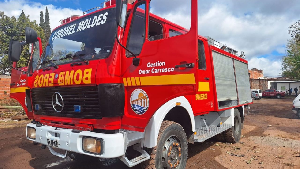 Coronel Moldes compró una autobomba y prepara el cuartel de bomberos del sur del Valle de Lerma  