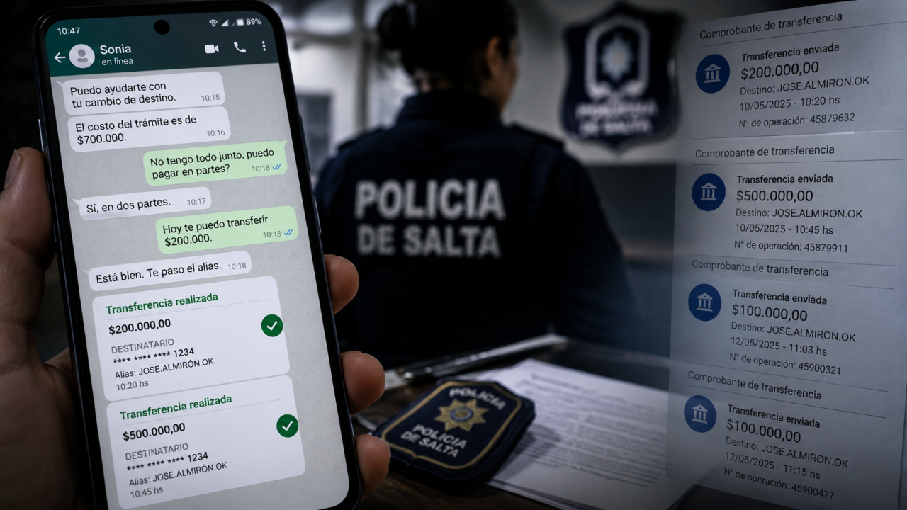 Escándalo policial: Una tal “Sonia” pedía dinero por supuestos acomodos dentro de la fuerza