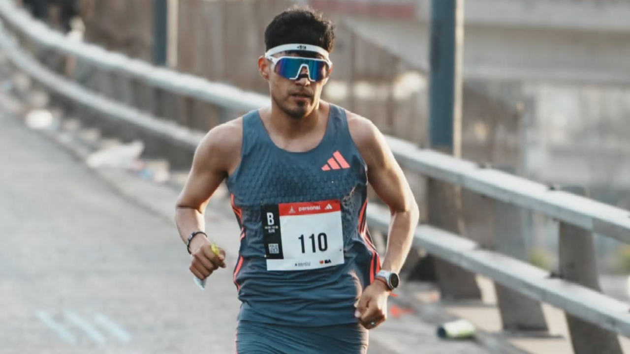 Esteban Angulo, se metió entre los tres mejores argentinos en los 42K de Buenos Aires