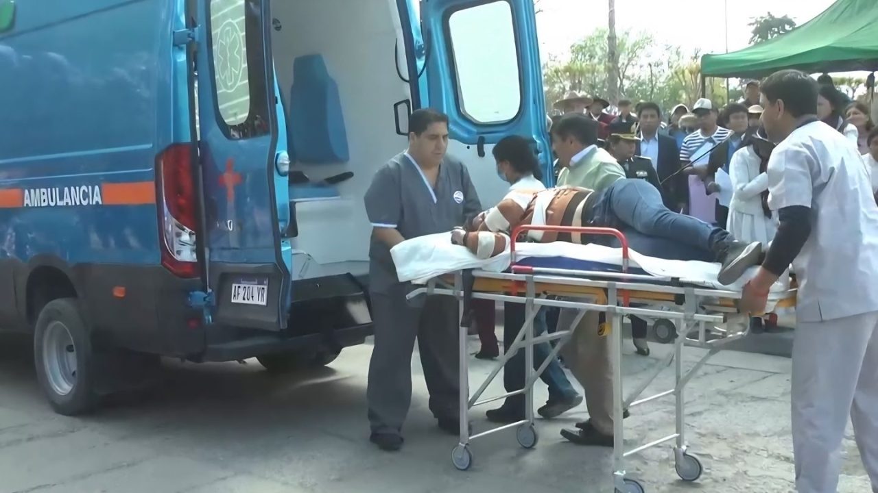 San Agustín ya tiene ambulancia: Debutó durante el desfile