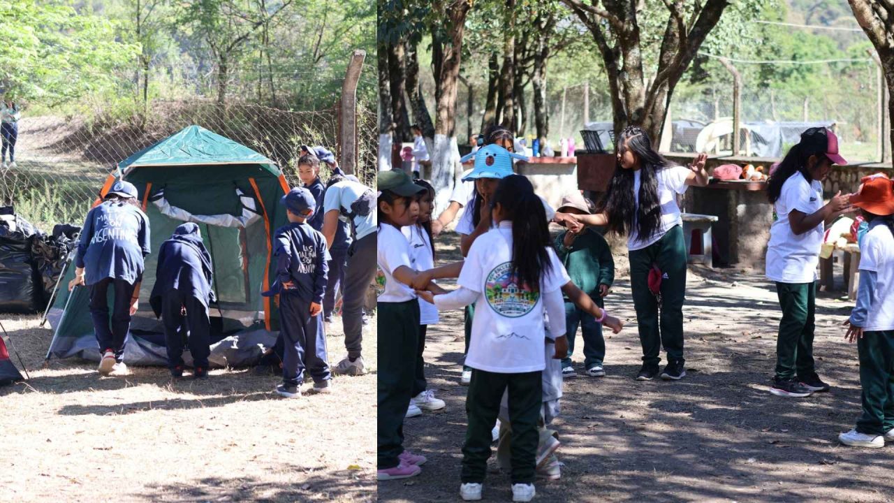 Más de 250 niños de 11 escuelas de la Quebrada del Toro compartieron un campamento inolvidable